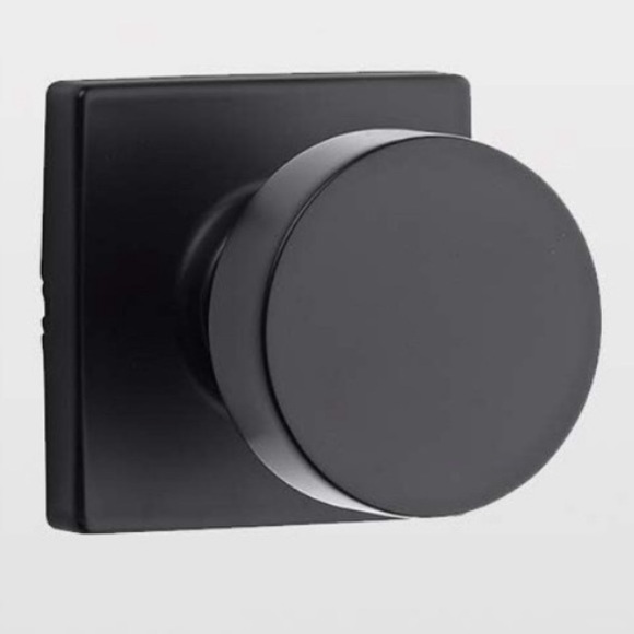 HIMEETIME Matte Black Dummy Door Knob - 2 pack (2 sets for 4 total!) - Picture 3 of 10